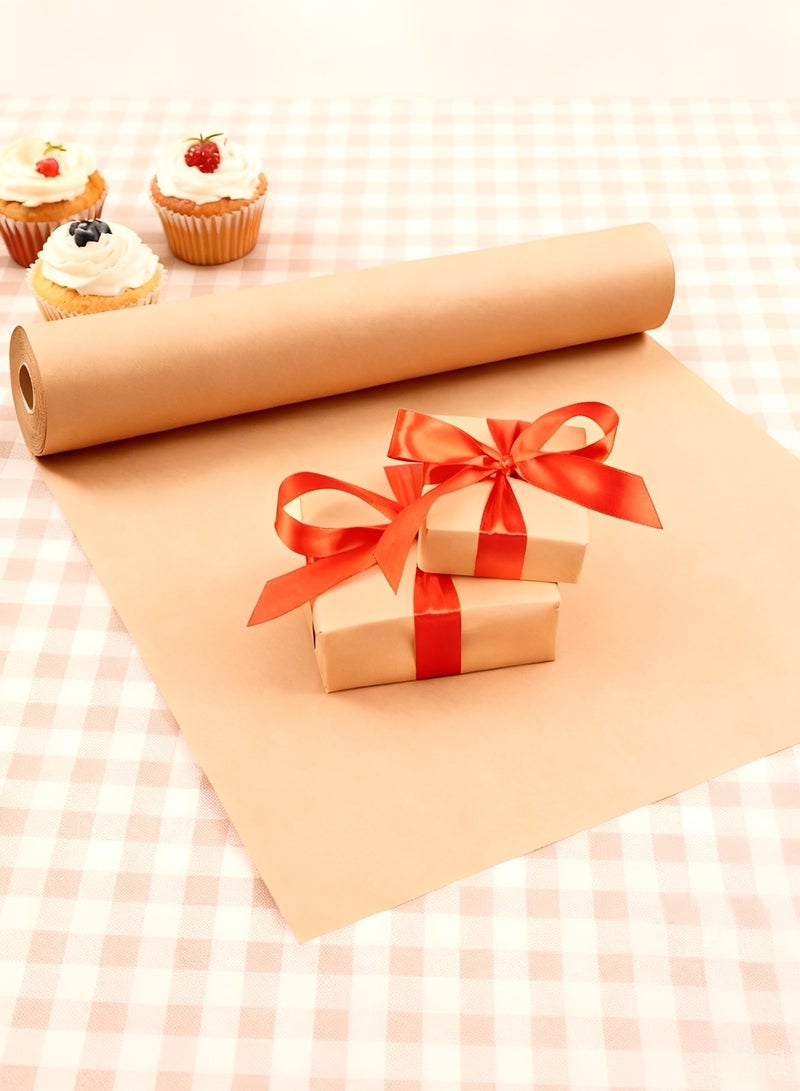 BELANO Kraft Wrapping Paper Roll Eco Friendly, Brown Gift Wrap Paper Heavy Duty, Parcel Packing Paper for Wedding and Birthday Natural 44cm x 5m - Image 4